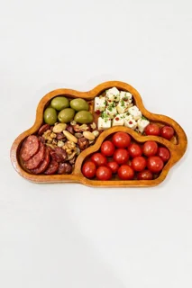 ظروف پذیرایی و سرو طرح چوب