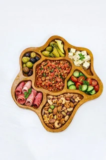 ظروف پذیرایی و سرو طرح چوب